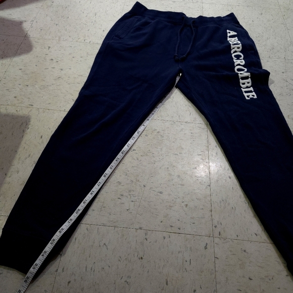 Abercrombie |  Navy Logo Joggers Sweat Pant - Picture 9 of 9